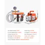 5,7 L (1,5 gallon) vakuumkammer og 100 l/min (3,5 CFM)