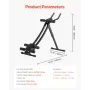 VEVOR AB Workout Machine, Ab Workout Equipment at Home Gym, Core & Abdominal Trainers til kvinder, 440 lbs Vægt Kapacitet Styrk
