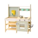 Wooden Mud Kitchen Outdoor Toy Play Kitchen Set for Kids Pretend Playset