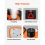 Electric Car Jack, 5 Tons /11000 lbs, Electric Scissor Jack with Electric Impact Wrench, Tire Change Replacement with LED Light 