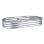 Raised Garden Bed, 71.9 x 36.4 x 11 inch Galvanized Metal Planter Box, Outdoor Planting Boxes with Open Base, for Growing Flower