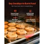 Baking Pans Set, 10-Piece, Nonstick Carbon Steel Cookware Sheets & Trays, Stackable Kitchen Oven Bakeware Cooking Sets with Sili