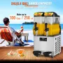 Kommerciel slushy maskine, 2 x 12l / 3.2 Gal Double Bowl, 48