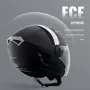 VEVOR Motorcycle Helmet, 3/4-Face, Smart Street ABS & High Density Helmet with Bluetooth Communications & Interchangeable Lens, 