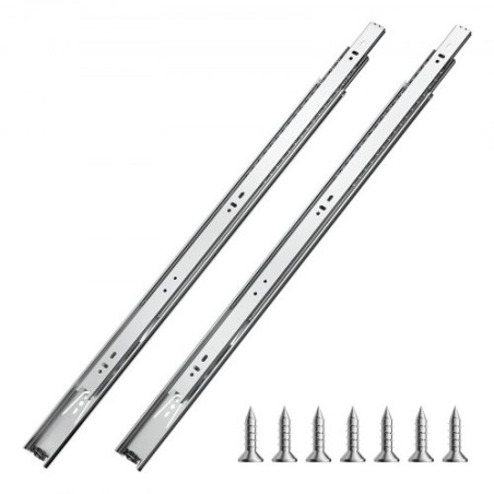 Skuffe Skab Slides Side Mount 24 tommer 10 par 100 lb Belastningsudskiftning