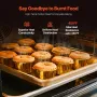 Baking Pans Set, 3-Piece, Nonstick Carbon Steel Cookware Sheets & Trays, Stackable Kitchen Oven Bakeware Cooking Sets with Silic