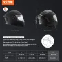Motorcycle Helmet, Full Face, Smart Street ABS & High Density Helmet with Bluetooth Slot & Interchangeable Lens, DOT Approved Co