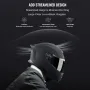 Motorcycle Helmet, Full Face, Smart Street ABS & High Density Helmet with Bluetooth Slot & Interchangeable Lens, DOT Approved Co