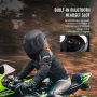 Motorcycle Helmet, Full Face, Smart Street ABS & High Density Helmet with Bluetooth Slot & Interchangeable Lens, DOT Approved Co