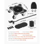 Furniture Dolly, Maximum Load 1200 lbs, Heavy Duty Furniture Movers with 5 360° Rotation Wheels, Carbon Steel Panel, Furniture L