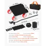 VEVOR Furniture Dolly, Maksimal belastning 3474 lbs, Heavy Duty møbelflyttere med 5 360° rotationshjul, Carbon Steel Panel,