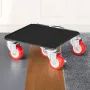 Furniture Dolly, Maximum Load 3474 lbs, Heavy Duty Furniture Movers with 5 360° Rotation Wheels, Carbon Steel Panel, Furniture L