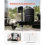 Electric Trailer Jack, 5000 lbs, Heavy Duty RV Electric Power Tongue Jack with 2 Way Connector, Remote Control, Crank Handle & W