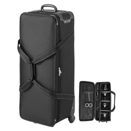 Studio Equipment Trolley Case 39.37 x 14.96 x 12.60 in Rolling Camera Bag