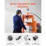 Hydraulic Shop Press, 20 T H-Frame Pneumatic Shop Press with Press Plate, Stable Garage Floor Adjustable Hydraulic Press with Tr