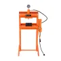 Hydraulic Shop Press, 20 T H-Frame Pneumatic Shop Press with Press Plate, Stable Garage Floor Adjustable Hydraulic Press with Tr