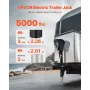 VEVOR Electric Trailer Jack, 5000 lbs, Heavy Duty RV Electric Power Tongue Jack with 7-pin Connector, Manual Crank Handle & Weat