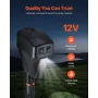 Electric Trailer Jack, 5000 lbs, Heavy Duty RV Electric Power Tongue Jack with 7-pin Connector, Manual Crank Handle & Weatherpro
