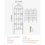 haveespalier til klatreplanter, 71 x 20 tommer, 4 pakker