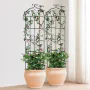 haveespalier til klatreplanter, 71 x 20 tommer, 4 pakker