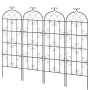 haveespalier til klatreplanter, 71 x 20 tommer, 4 pakker