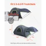 VEVOR Pickup Truck Tent, Fits 5.5-6.0 ft Truck Tents for Camping, Waterproof PU2000 mm 2-3 Person Sleeping Truck Bed Tent, Sturd