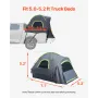 VEVOR Pickup Truck Tent, Fit 5.0-5.2 ft Truck Tents for Camping, Waterproof PU2000mm 2-3 Person Sleeping Truck Bed Tent with Dou