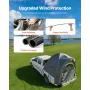 VEVOR Pickup Truck Telt, Passer 5,0-5,2 ft Truck Telte til Camping, Vandtæt PU2000mm 2-3 Person Sleeping Truck Bed Telt med Dou