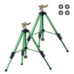 Tripod Sprinkler 2 Packs Heavy Duty Lawn Sprinklers with G3/4" Connector