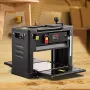 Thickness Planer, Single Speed, 33 cm Width Worktable Benchtop Planer, Two-Blade, 15-Amp 1800W Powerful Motor, 30.5 cm Extended 