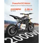2000W Electric Brushless DC Motor Kit - 48V 4300rpm Motor with Upgraded Speed Controller and Throttle Grip Kit for Go Karts E-Bi