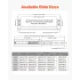 1 Pair Full Extension Drawer Slides 16 18 20 24 30 35 38 59 32 36 40 48 60 in, 250 lbs Load Capacity Locking Drawer Slides, Ball