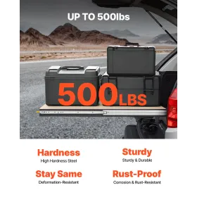 VEVOR 1 par fuld forlængerskuffer 18 20 22 28 30 32 36 38 40 44 48 52 56 60 tommer, 500 lbs Belastningskapacitet Låseskuffe Sli