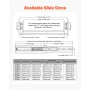 1 Pair Full Extension Drawer Slides 16 18 20 24 30 35 37.4 59 24 32 36 40 48 60 in, 250 lbs Load Capacity Locking Drawer Slides,