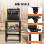 Planer Stand, 100 lbs/ 45 kg heavy loads, Three-Gear Height Adjustable thickness planer table,with 4 Stable Casters & Storage Sp