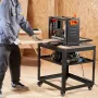 Planer Stand, 100 lbs/ 45 kg heavy loads, Three-Gear Height Adjustable thickness planer table,with 4 Stable Casters & Storage Sp
