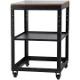 Planer Stand, 100 lbs/ 45 kg heavy loads, Three-Gear Height Adjustable thickness planer table,with 4 Stable Casters & Storage Sp