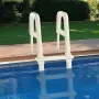 Swimming Pool Ladder, 75°Inclined 5-Step Double Handrails Stair, Non-slip Heavy Duty Steps, Load Capacity 300 lb, for 48-54 In I