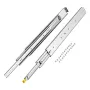 1 Pair Full Extension Drawer Slides 16 18 20 24 30 35 37.4 59 24 32 36 40 48 60 in, 500 lbs Load Capacity Locking Drawer Slides,