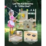 VEVOR Wooden Mud Kitchen Outdoor Toy Play Kitchen Set for Kids Pretend Playset