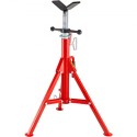 V Head Pipe Stand Adjustable Height 28-52 inch 4500lbs/2 Tons Pipe Jack Stands Folding Portable High Folding Pipe Stand with V