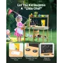 VEVOR Wooden Mud Kitchen Outdoor Toy Play Kitchen Set for Kids Pretend Playset