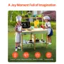 Wooden Mud Kitchen Outdoor Toy Play Kitchen Set for Kids Pretend Playset