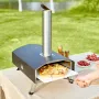 Udendørs pizzaovn, 12-tommer, træpellet og kulfyret