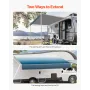 VEVOR Manual RV Awning Complete Kit, 18' Retractable Awning with Aluminum Alloy Frame, Outdoor Trailer Awning, Fit for Most RVs(