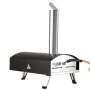 Outdoor Pizza Oven, 12-inch, Wood Pellet and Charcoal Fired Pizza Maker, Portable Outside Stainless Steel Pizza Grill with Pizza