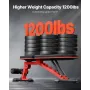 Weight Bench, 1200lbs Heavy Duty Stable Weight Bench Press for