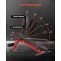 Weight Bench, 1200lbs Heavy Duty Stable Weight Bench Press for
