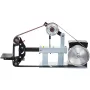 2Hp Belt Grinder Constant Speed 2 X 82 inch Belt Disc Sander with 3 Grinding Wheel 110V Bench Sander 12 inch Wheel and Flat Plat