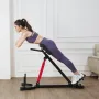Roman Chair Hyperextension Bench, 350 lbs Adjustable Extension Machine, Multi-Function Exercise Equipment for Glute, Hamstring, 